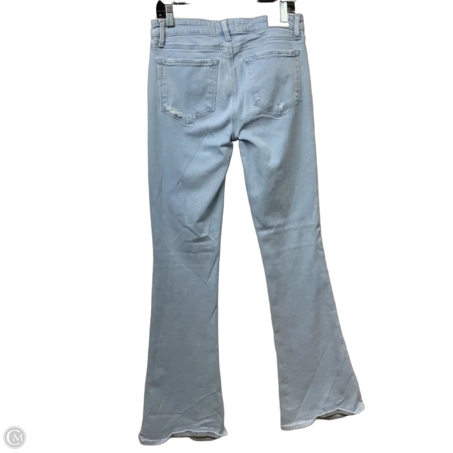 Jeans Flared By Paige In Blue Denim, Size: 8