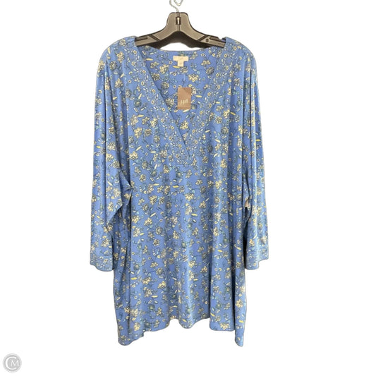 Top 3/4 Sleeve By J. Jill In Blue, Size: 4x