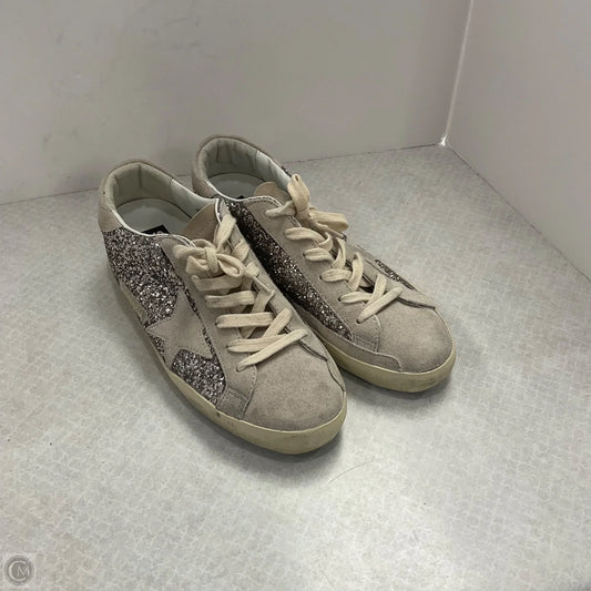 Shoes Luxury Designer By Golden Goose In Silver, Size: 8