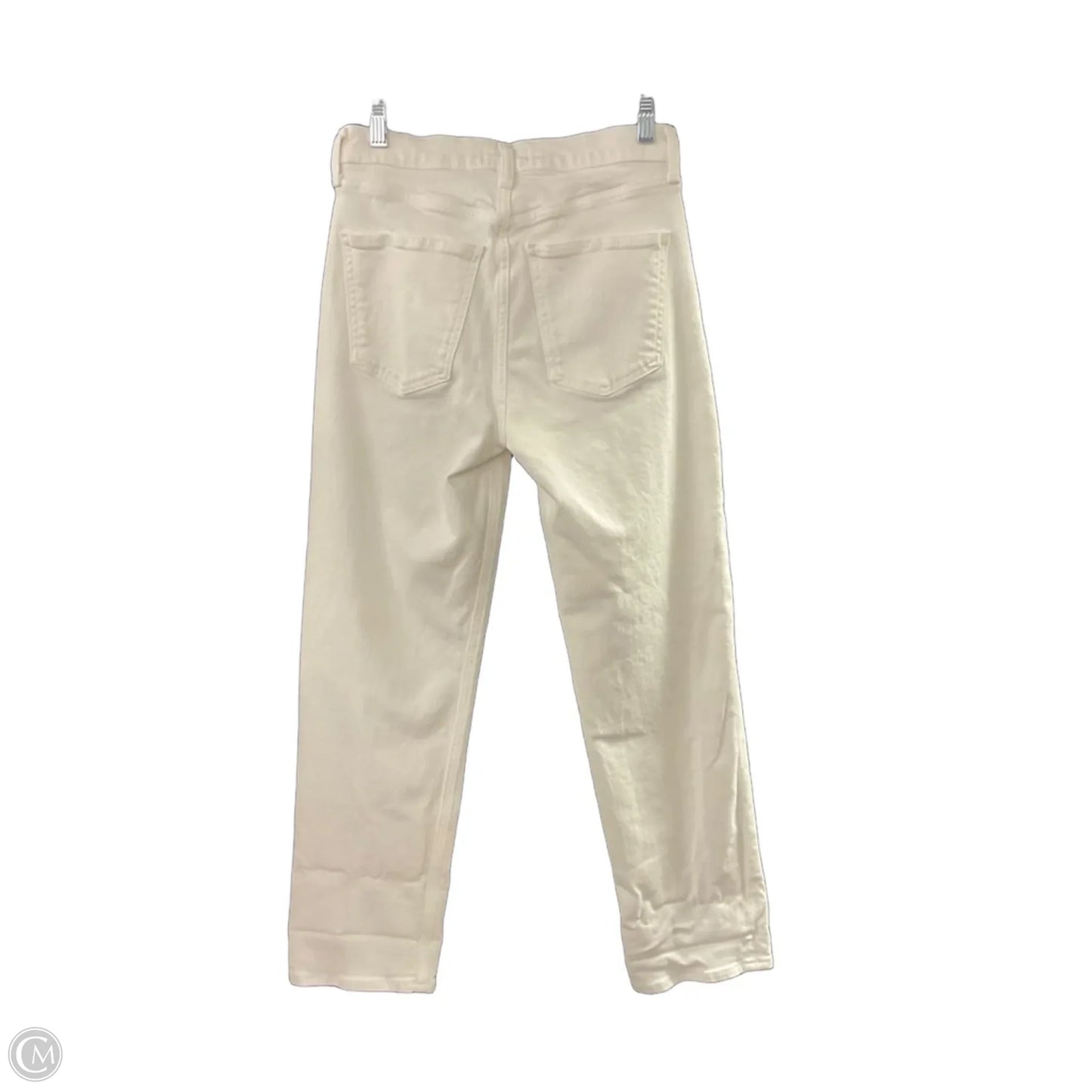 Jeans Straight By Agolde In White Denim, Size: 0