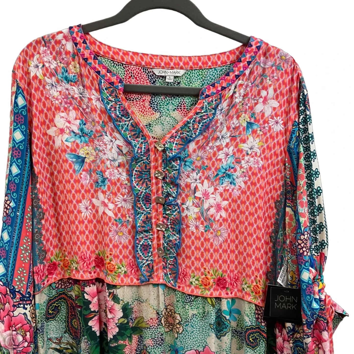 Dress Casual Midi By John Mark In Pink, Size: L