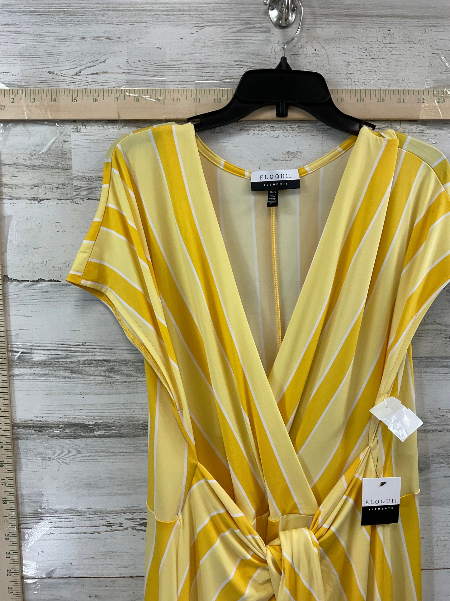 Yellow Dress Casual Maxi Eloquii, Size 1x