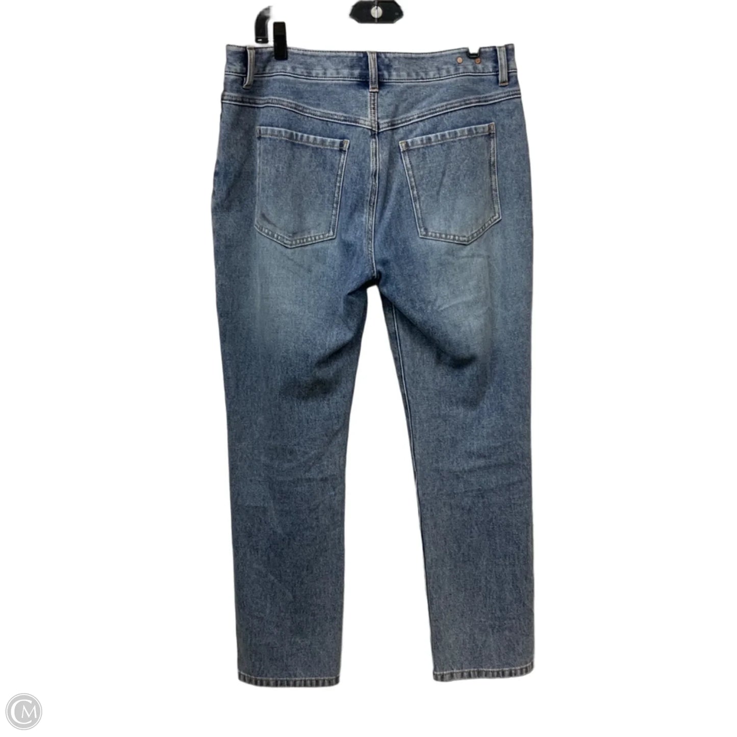 Jeans Straight By Cabi In Blue Denim, Size: 8