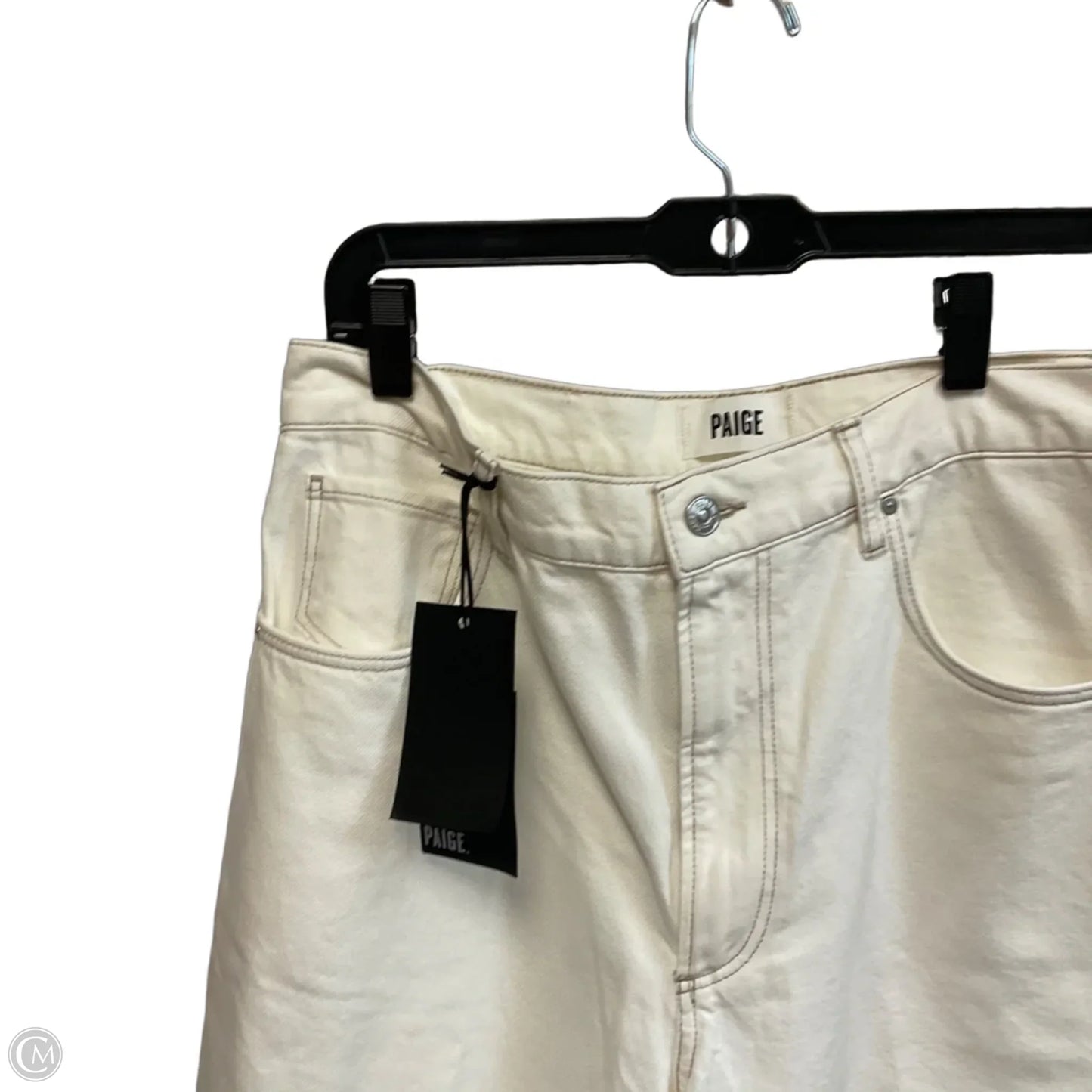 Capris By Paige In Cream Denim, Size: 10