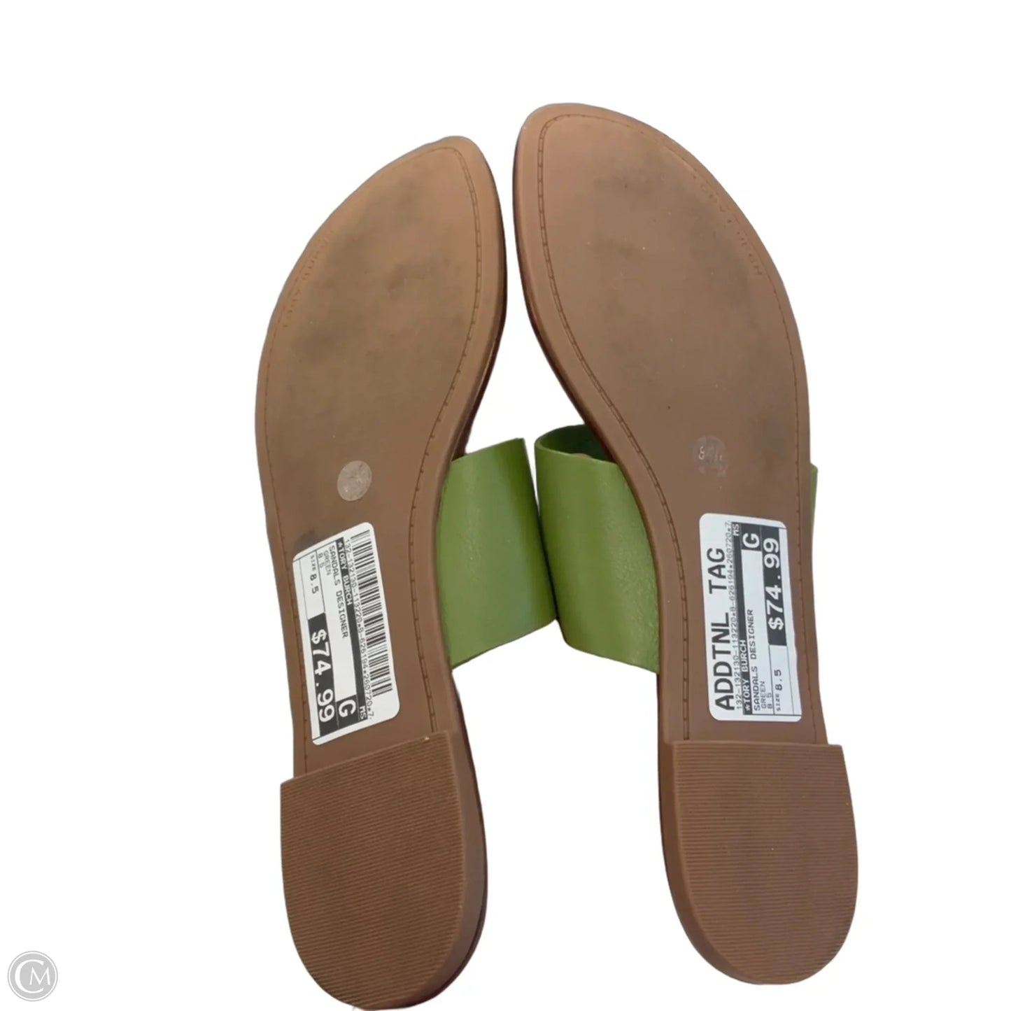 Sandals Designer By Tory Burch In Green, Size: 8.5