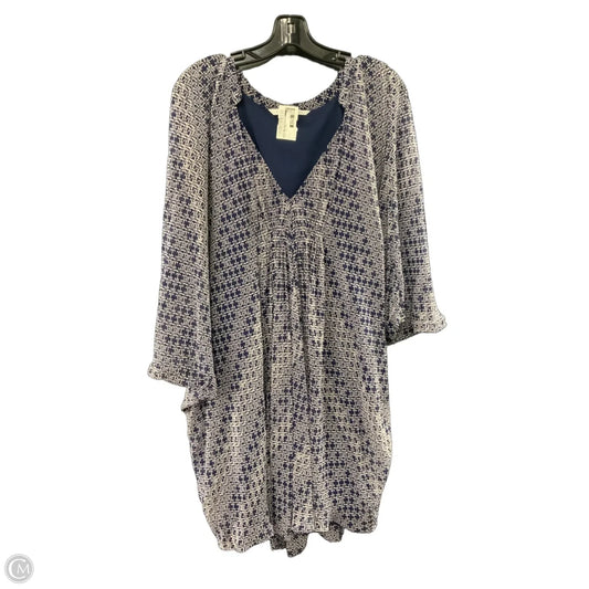 Dress Designer By Diane Von Furstenberg In Blue & White, Size: M
