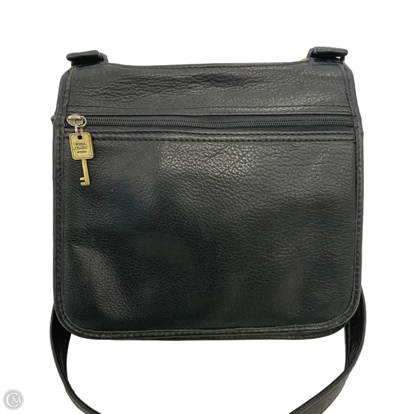 Crossbody Leather By Fossil, Size: Medium