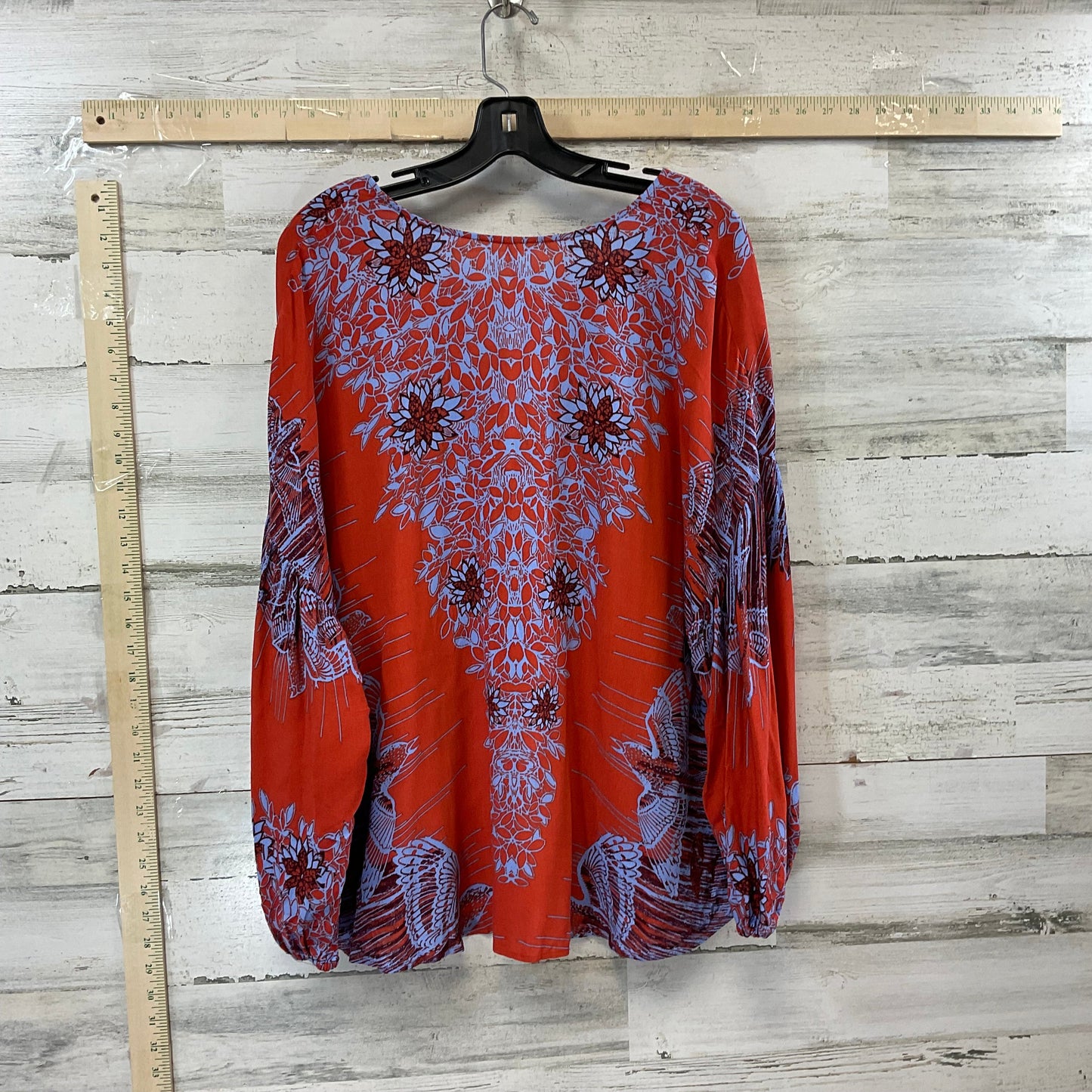 Orange Top Long Sleeve Free People, Size S