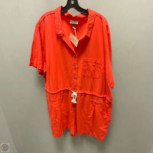 Romper By Universal Thread In Orange, Size: 3x