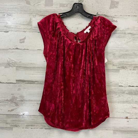 Top Short Sleeve By Lc Lauren Conrad In Red, Size: M