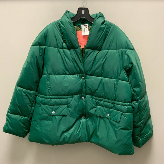 Coat Puffer & Quilted By J. Crew In Green, Size: Xl