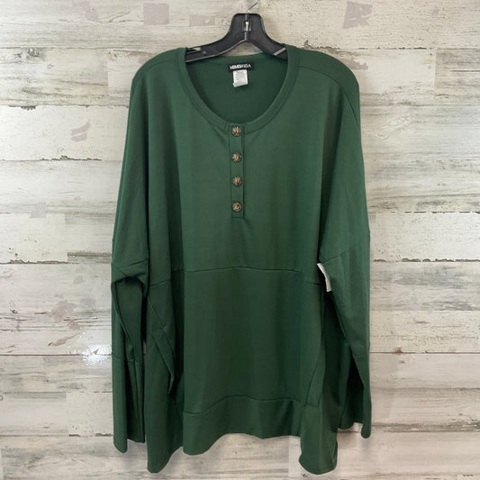 Top Long Sleeve By Heimish Usa In Green, Size: 3x