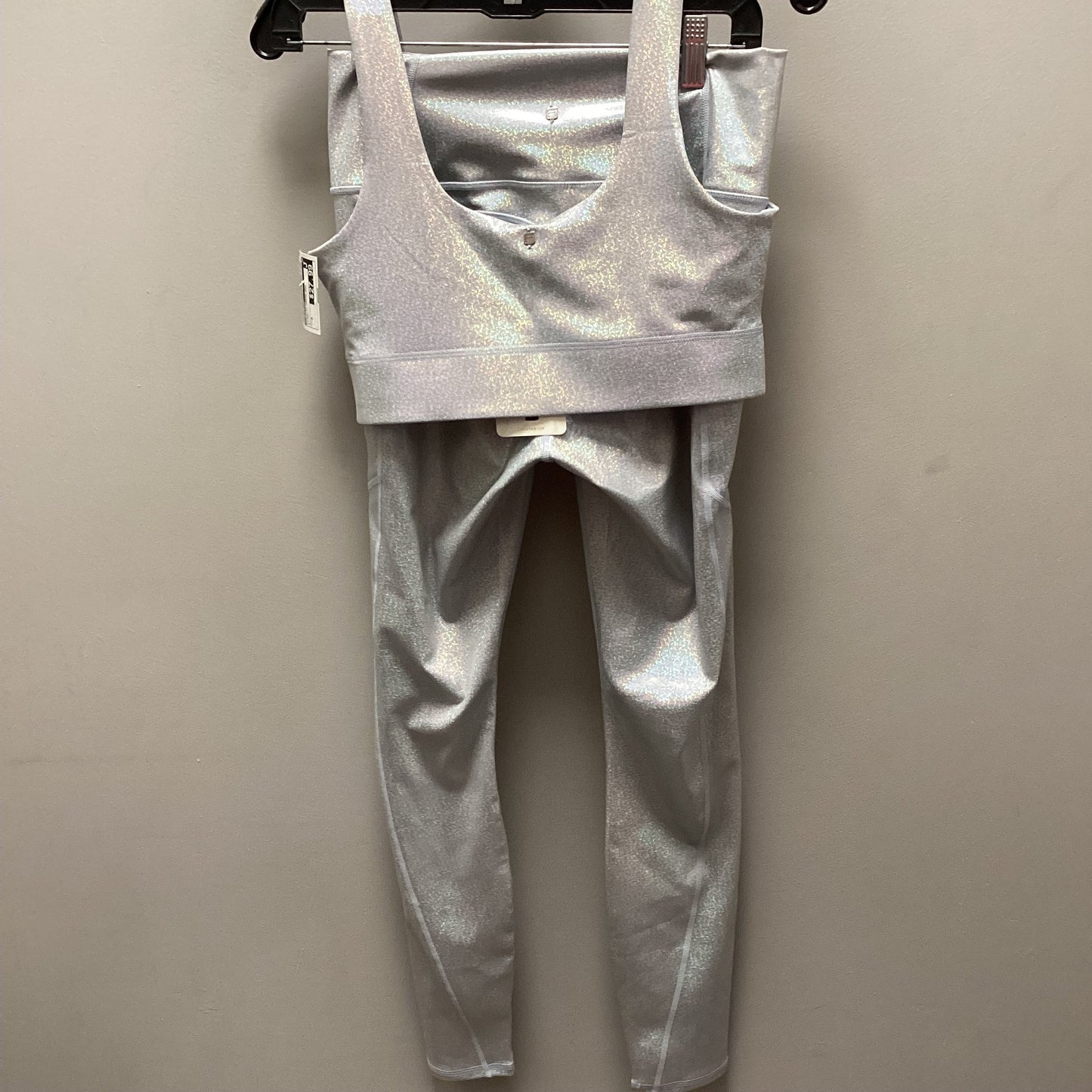 Athletic Pants 2pc By Fabletics In Silver, Size: M