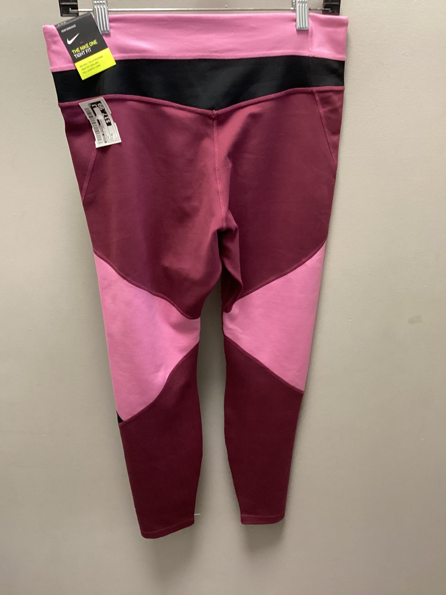 Athletic Leggings By Nike Apparel In Pink, Size: Xl