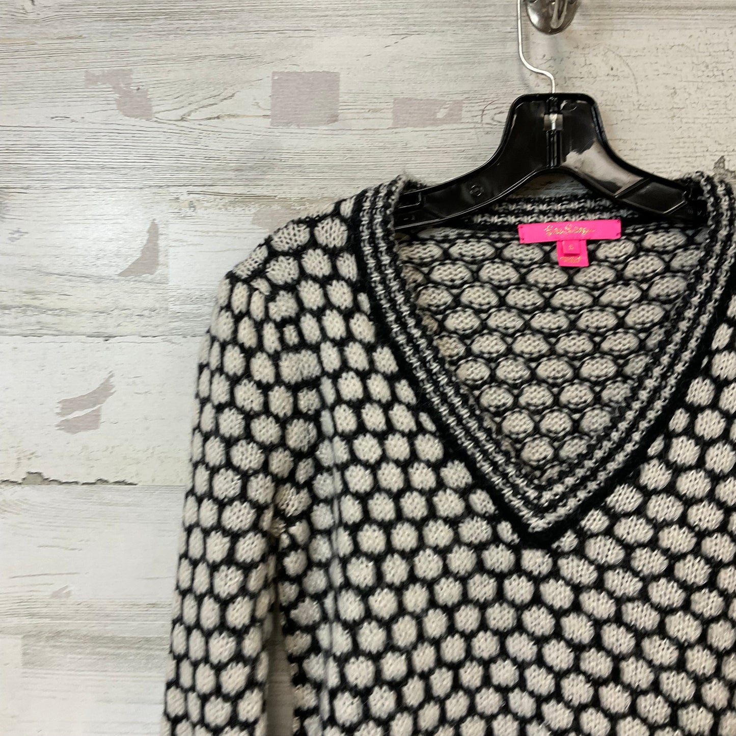 Sweater By Lilly Pulitzer In Blue & Cream, Size: S