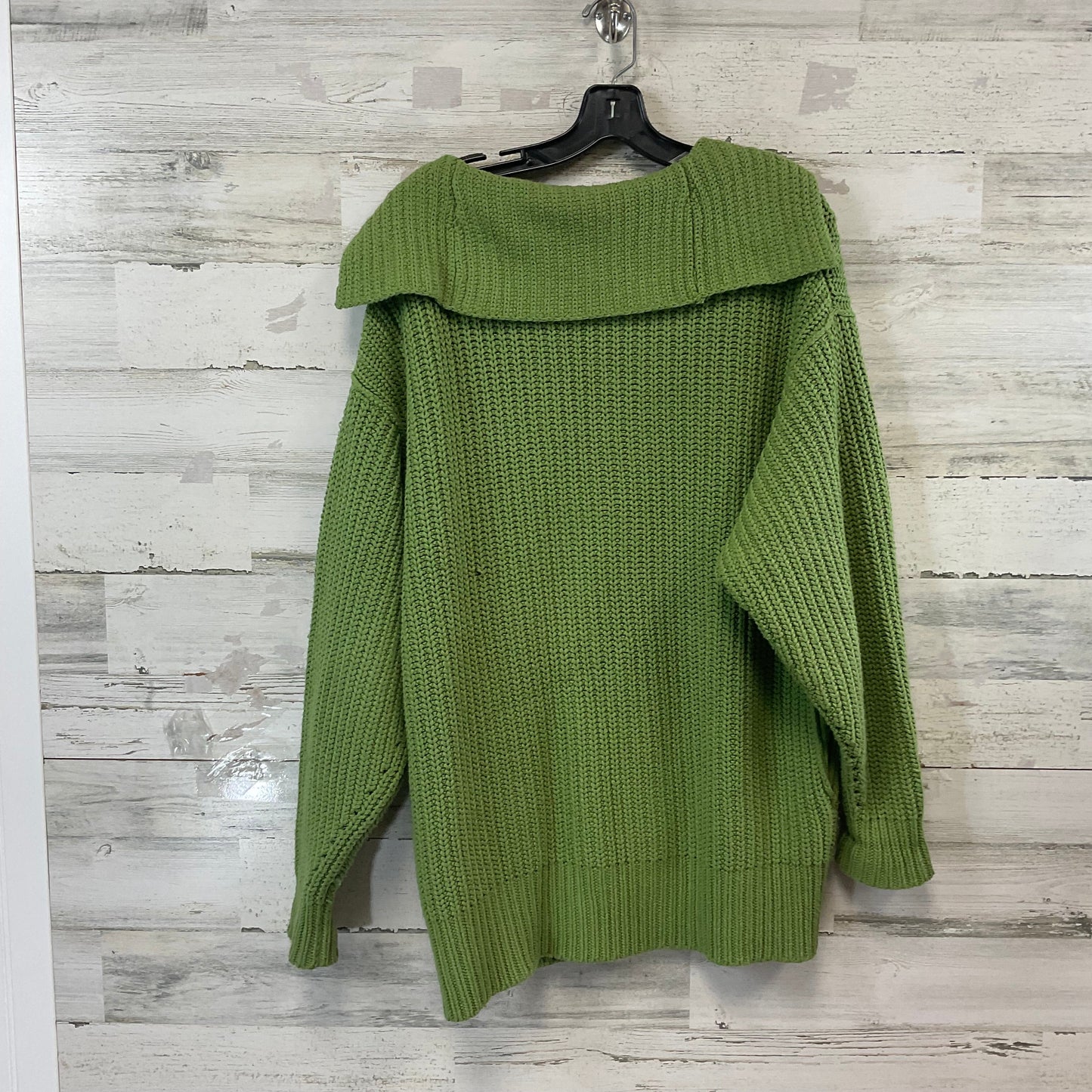 Sweater Cardigan By Free People In Green, Size: Xs