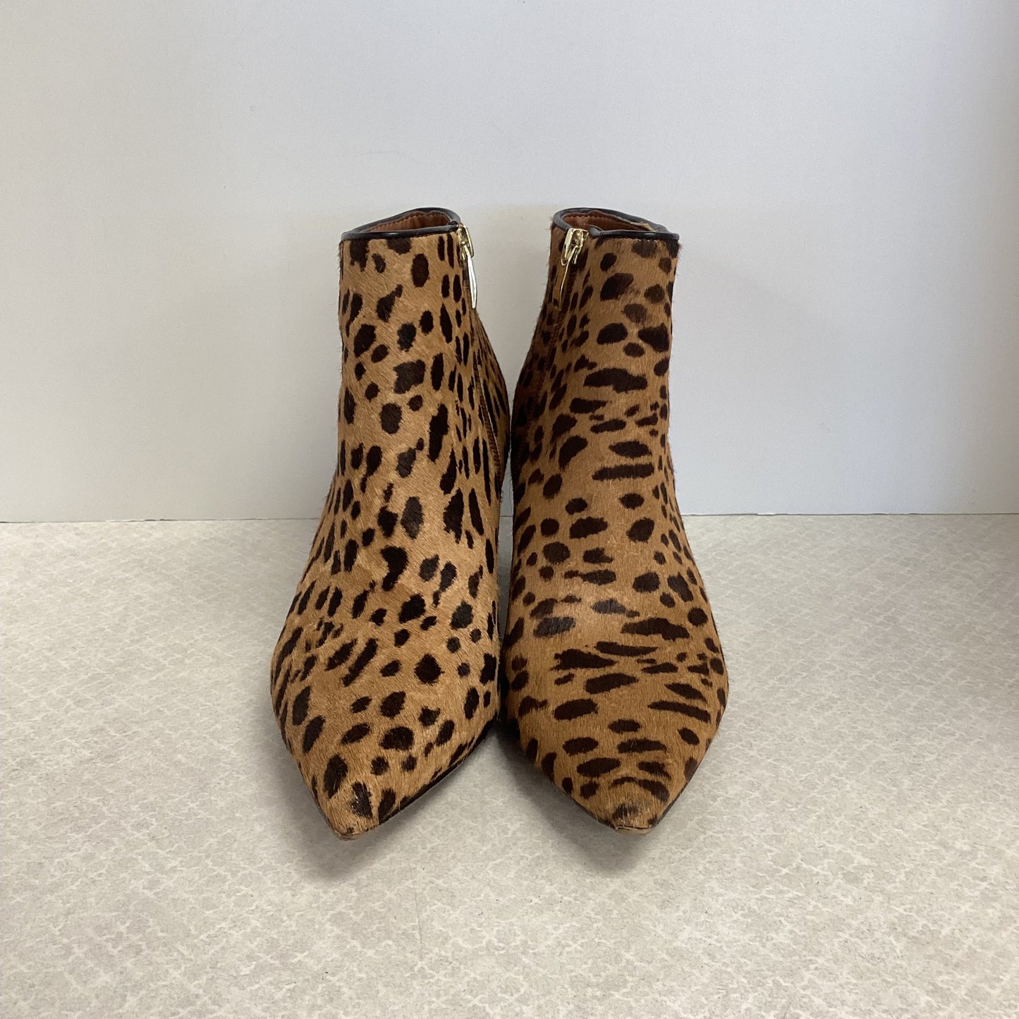 Boots Ankle Heels By Franco Sarto In Animal Print, Size: 8