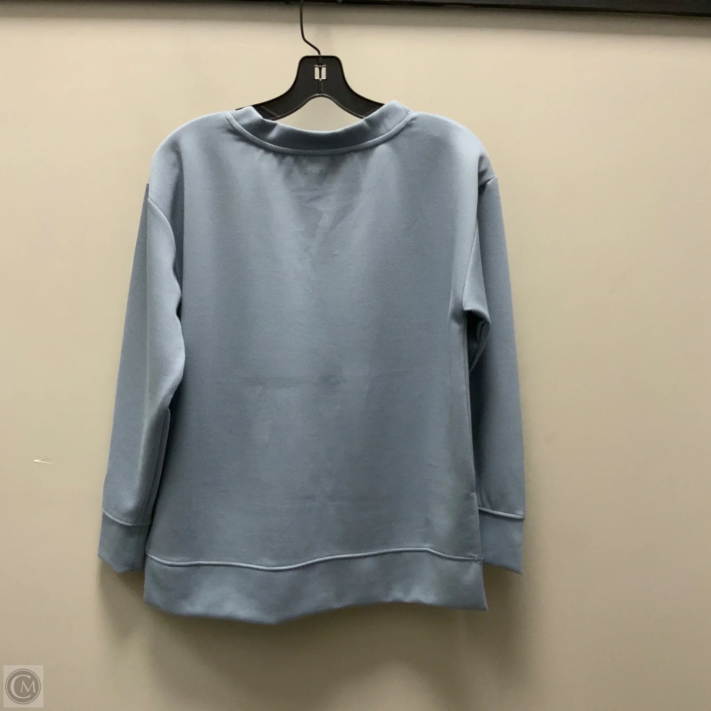 Athletic Top Long Sleeve Crewneck By Danskin In Blue, Size: Xs