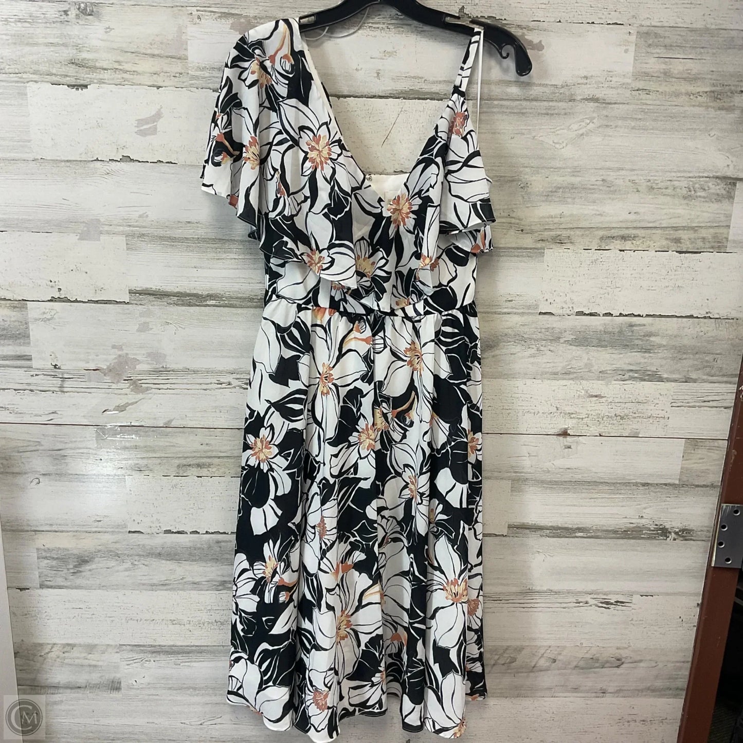 Dress Casual Midi By Dress The Population In Black & White, Size: Xs