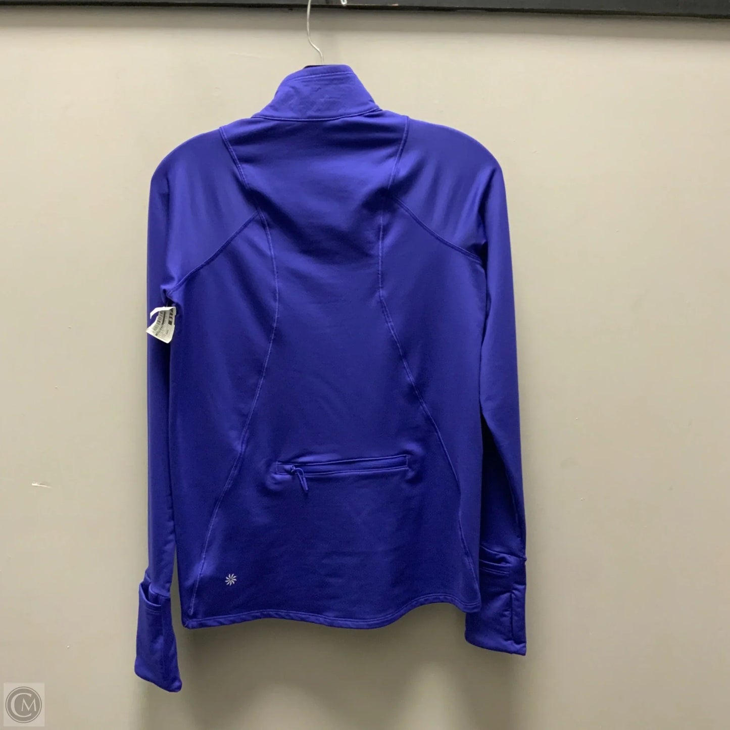 Athletic Top Long Sleeve Collar By Athleta In Purple, Size: Xxs
