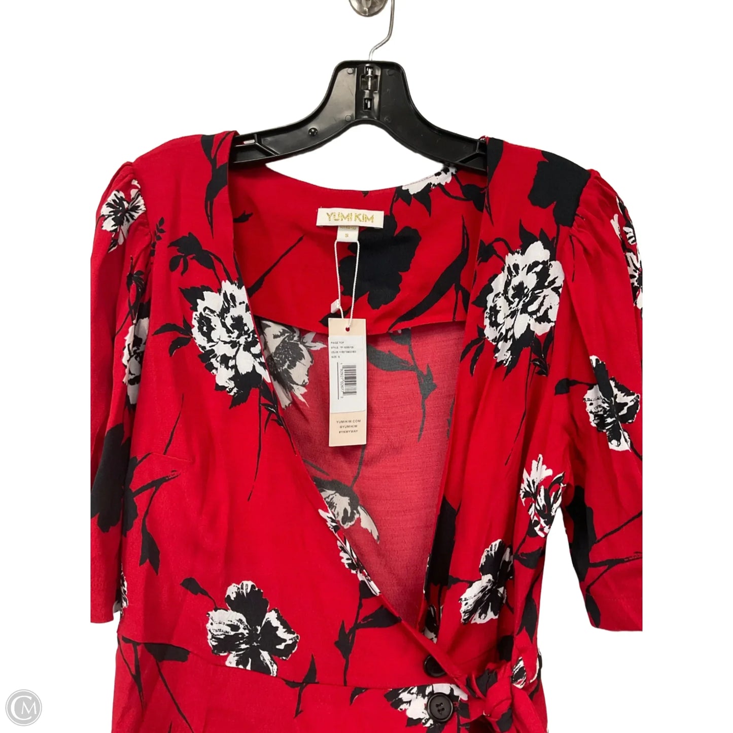 Blouse Short Sleeve By Yumi Kim In Red, Size: S