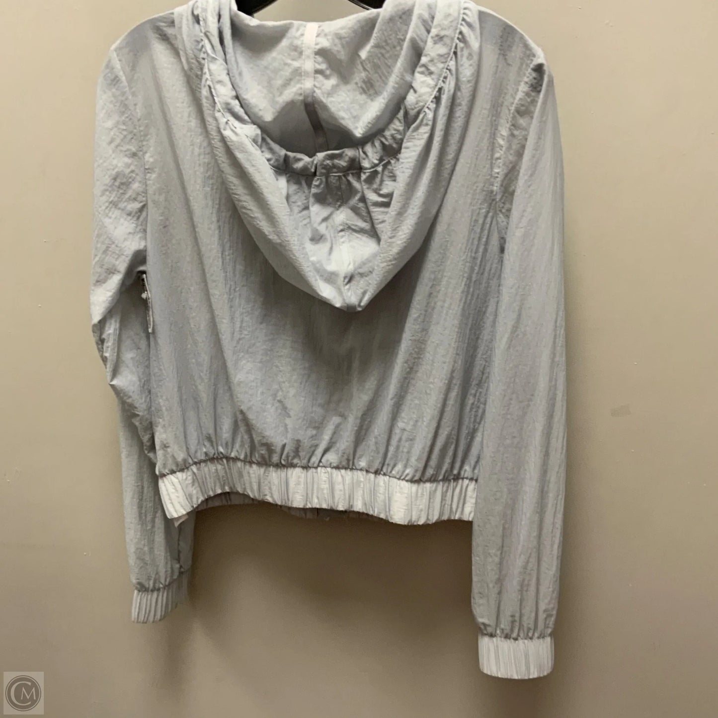 Athletic Jacket By Fabletics In Grey, Size: S