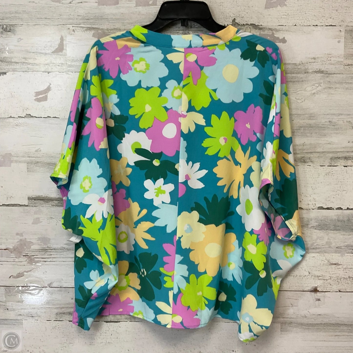 Blouse Short Sleeve By EMILY WONDER In Blue, Size: S