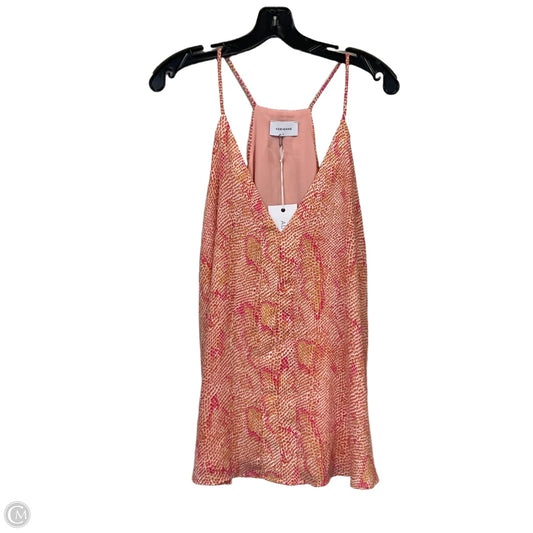 Top Sleeveless By Adrienne In Orange, Size: L