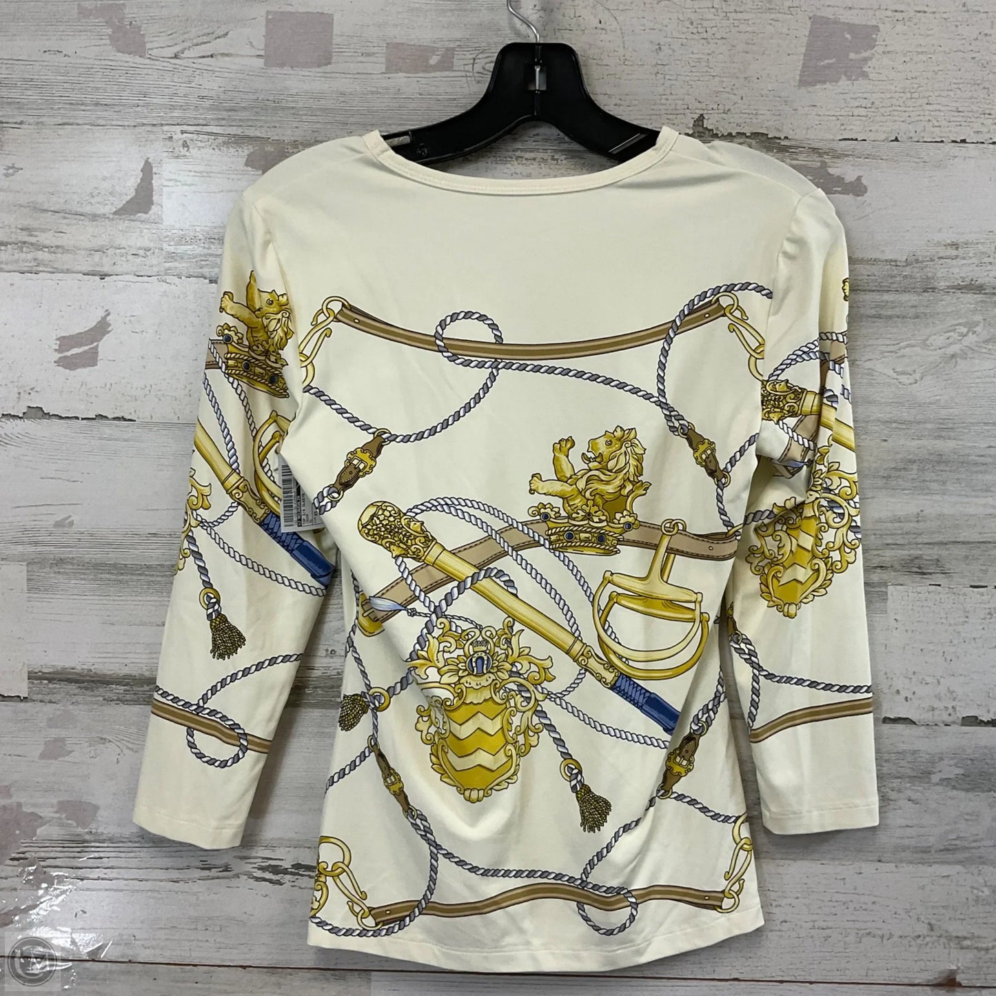 Top 3/4 Sleeve By J Mclaughlin In Cream, Size: Xs