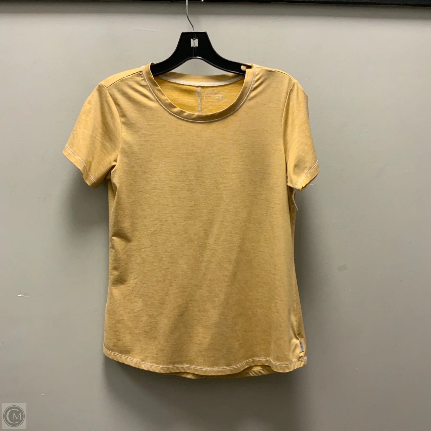 Athletic Top Short Sleeve By Eddie Bauer In Yellow, Size: Xs