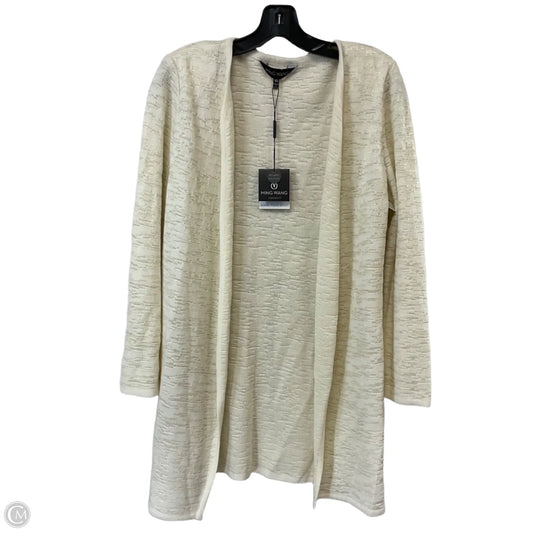 Sweater Cardigan By Ming Wang In Cream, Size: Xs