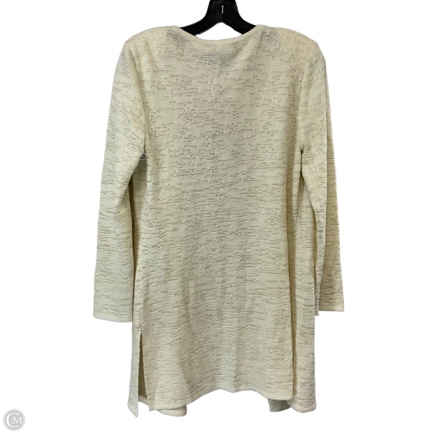Sweater Cardigan By Ming Wang In Cream, Size: Xs