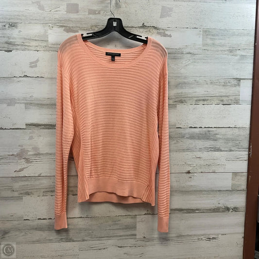 Sweater By Banana Republic In Peach, Size: L
