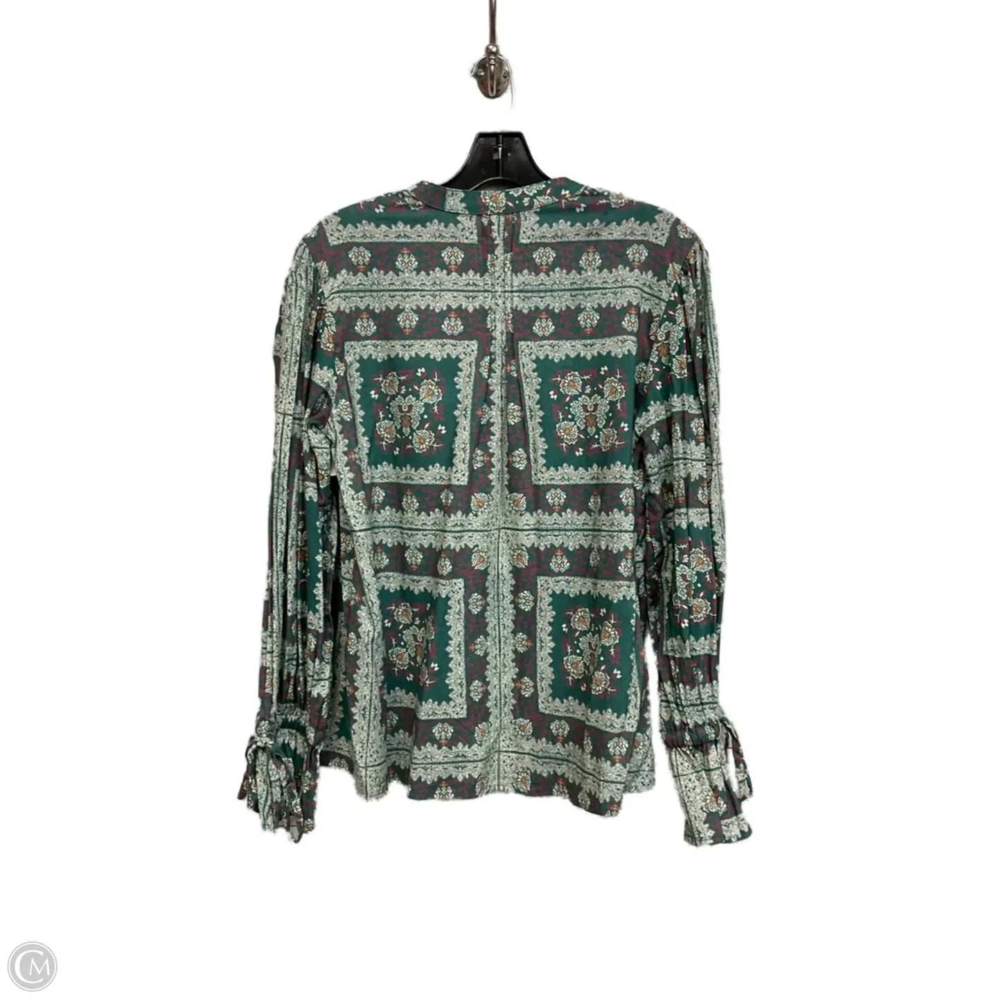 Blouse Long Sleeve By Porridge In Green, Size: S
