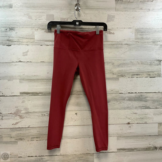 Athletic Leggings By Athleta In Maroon, Size: Xsp