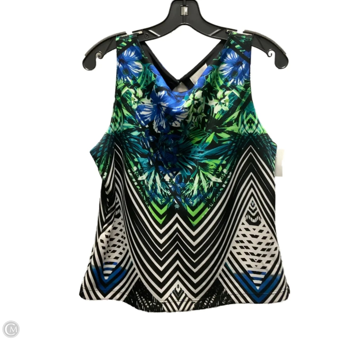 Blouse Sleeveless By Bisou Bisou In Black, Size: L