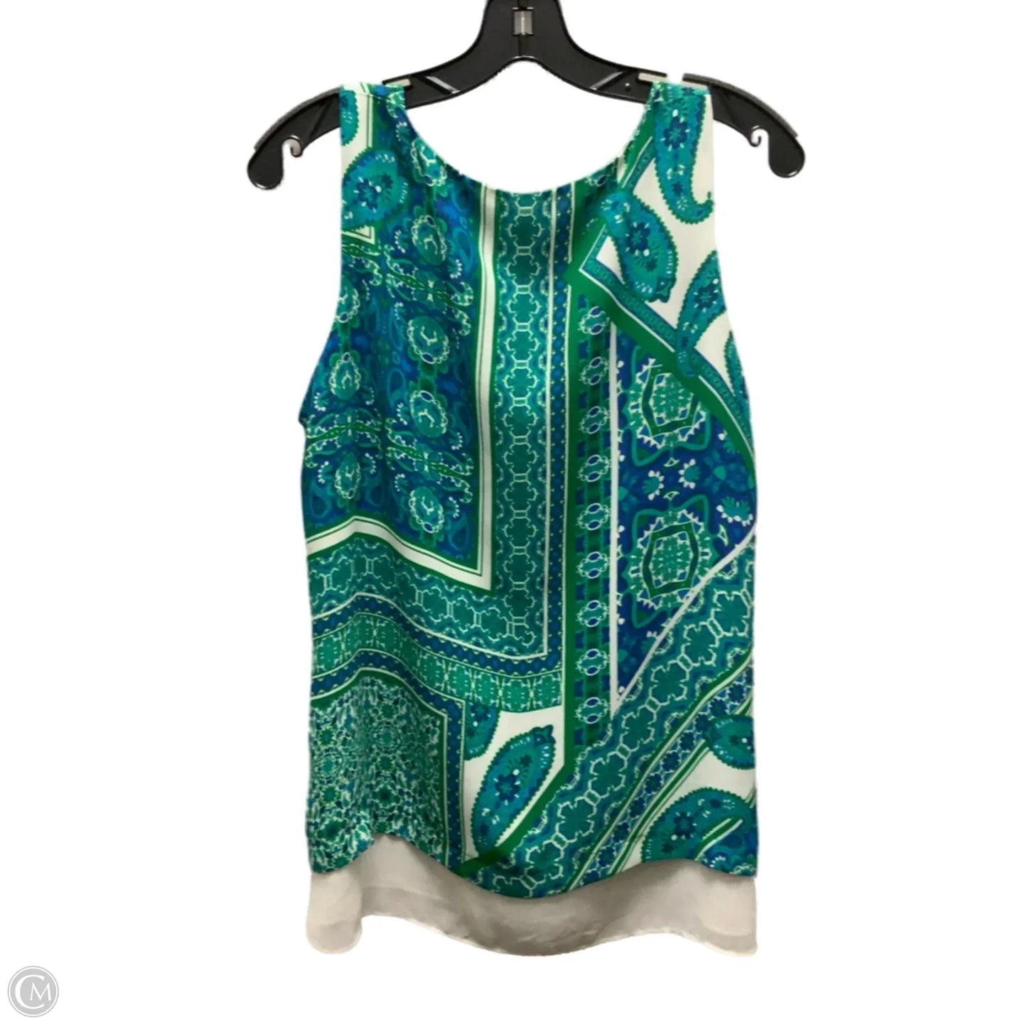 Blouse Sleeveless By Rose And Olive In Green, Size: L