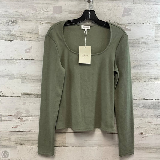 Top Long Sleeve By Bohme In Green, Size: Xl