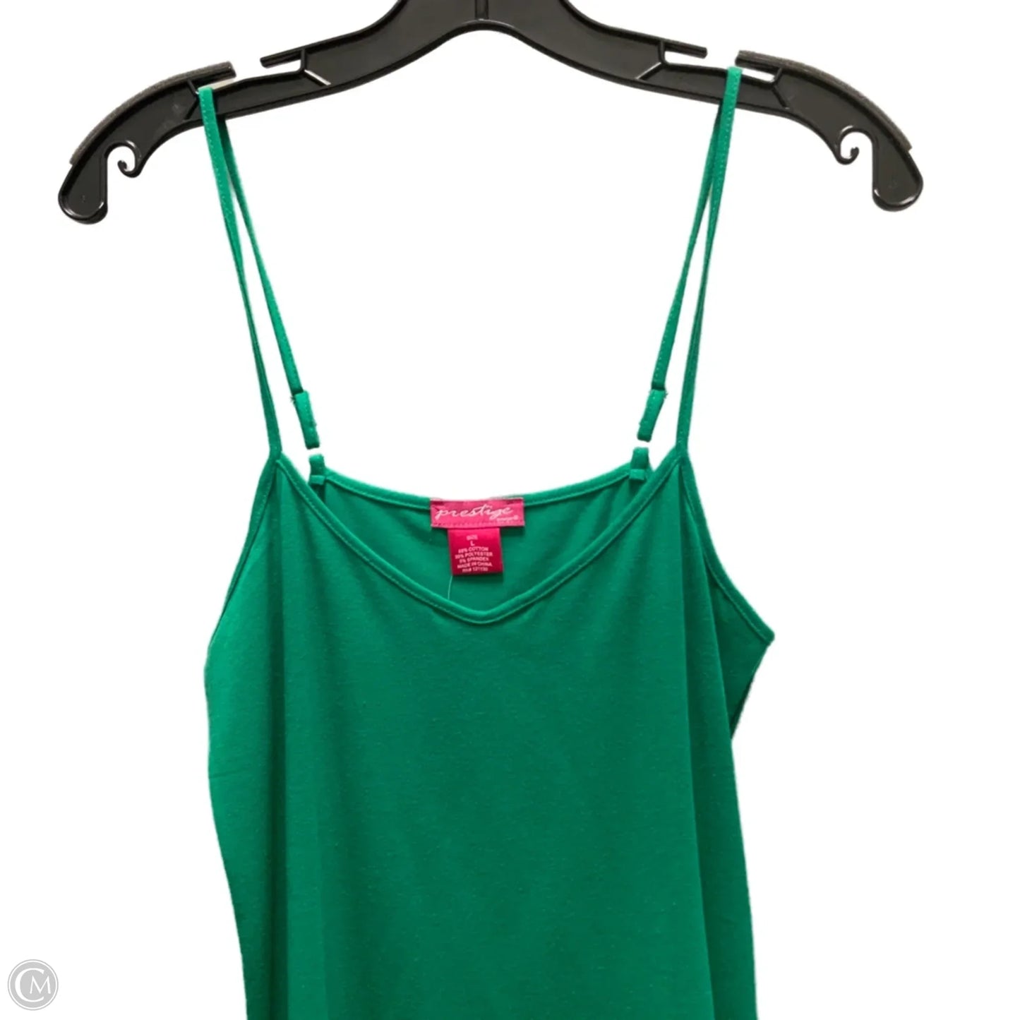 Tank Top By Prestige Edge In Green, Size: L