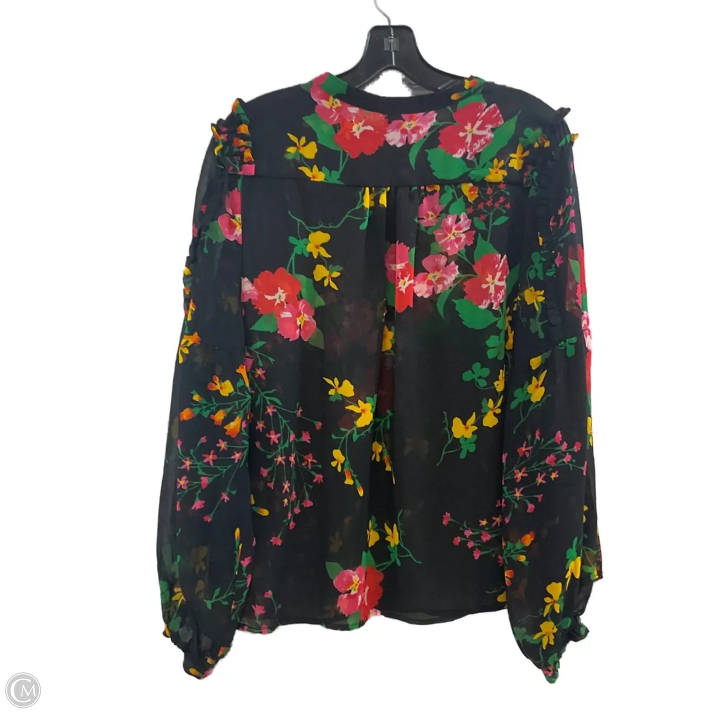 Blouse Long Sleeve By Cabi In Black, Size: S