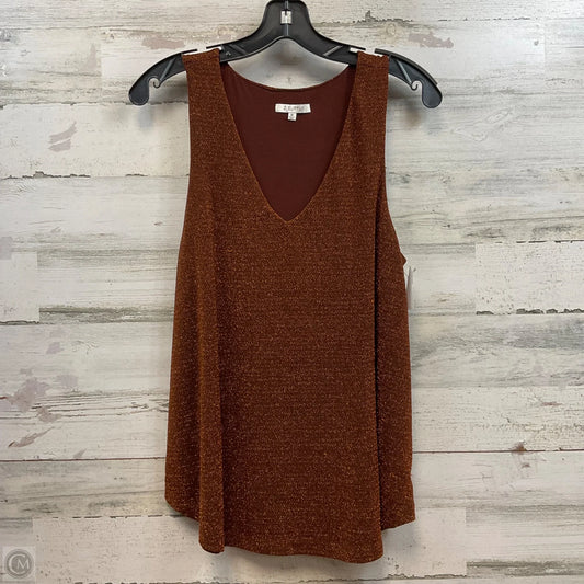 Top Sleeveless By Z Supply In Brown, Size: M