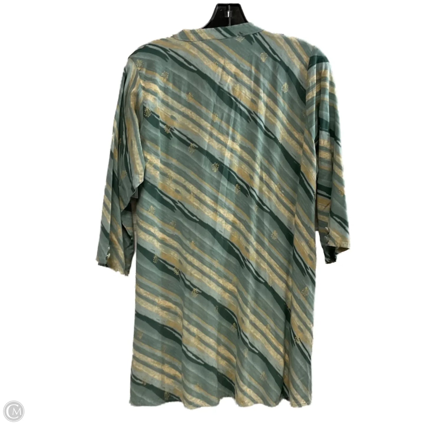 Top 3/4 Sleeve By MODANZIA In Blue, Size: 3x