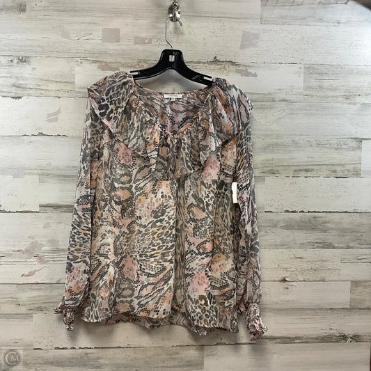 Blouse Long Sleeve By Maurices In Pink, Size: M