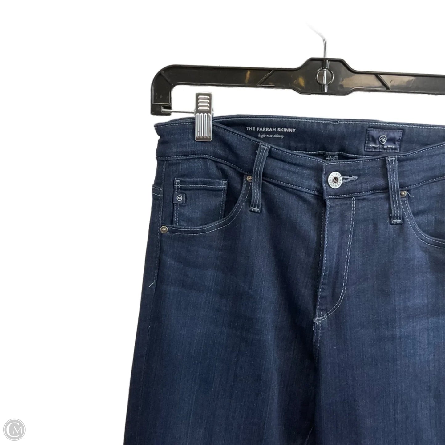 Jeans Skinny By Ag Jeans In Blue Denim, Size: 4