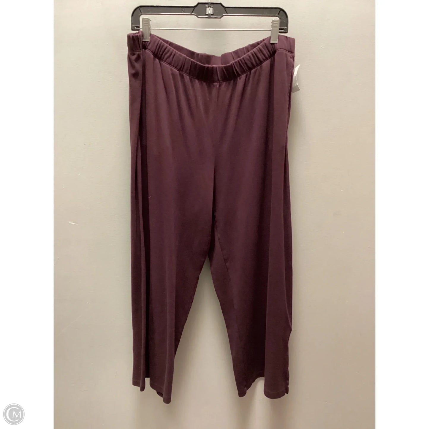 Pants Wide Leg By Eileen Fisher In Purple, Size: L