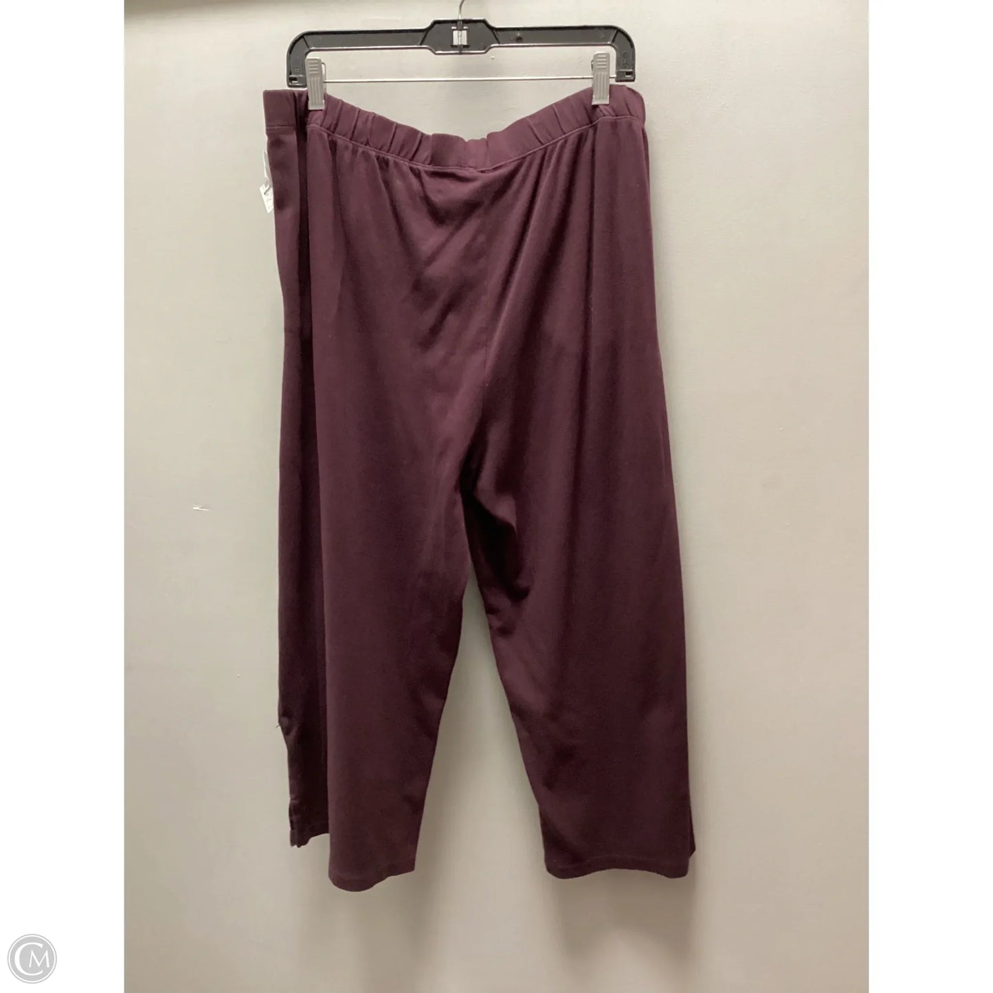 Pants Wide Leg By Eileen Fisher In Purple, Size: L