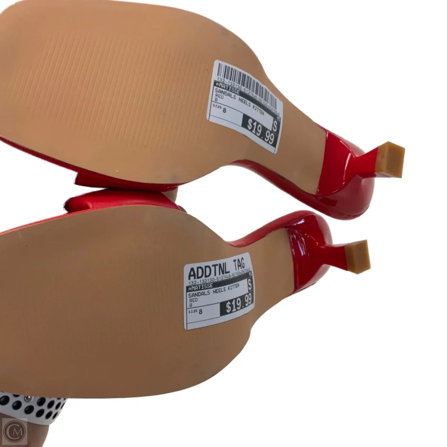 Sandals Heels Kitten By Matisse In Red, Size: 8