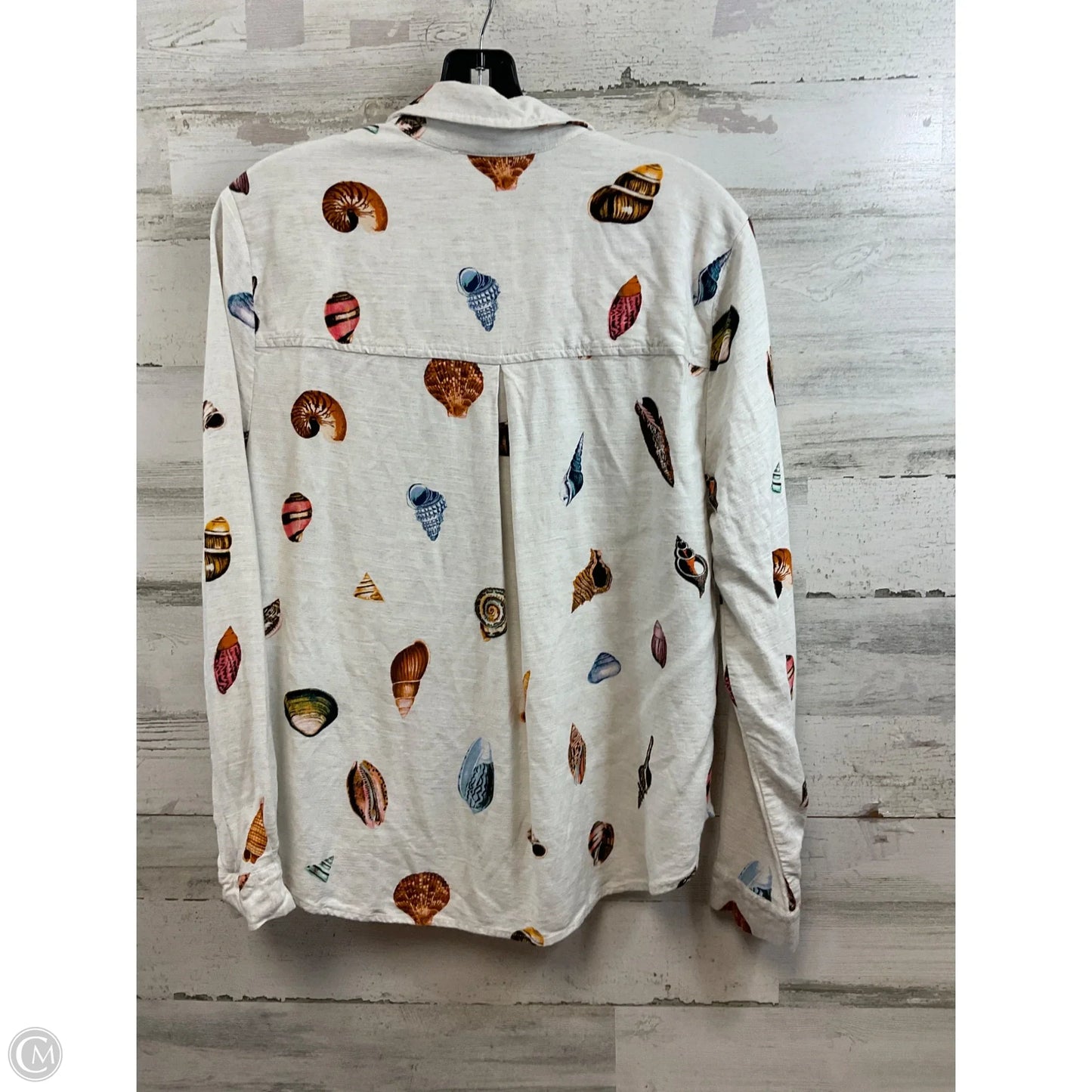 Blouse Long Sleeve By Jane And Delancey In Cream, Size: S