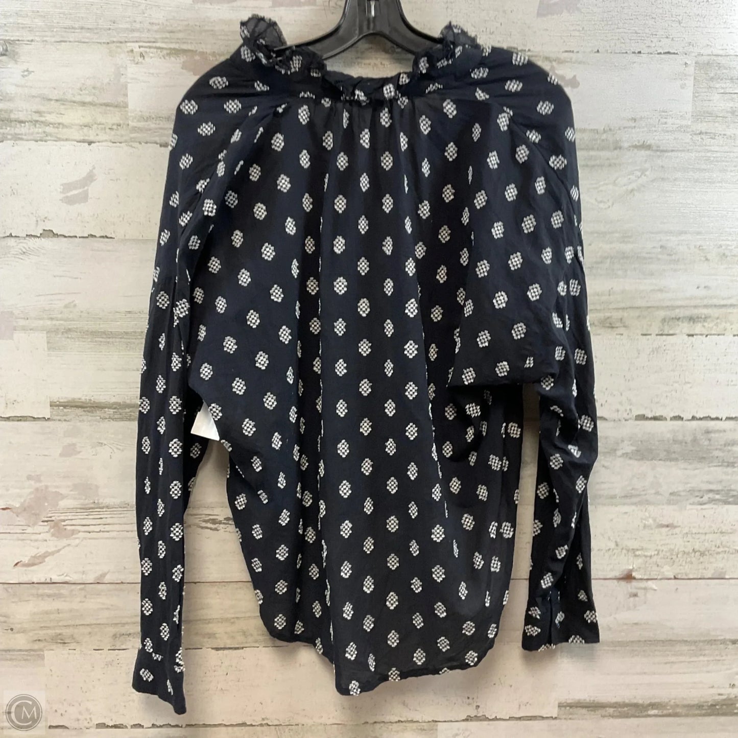 Blouse Long Sleeve By Pilcro In Black, Size: S