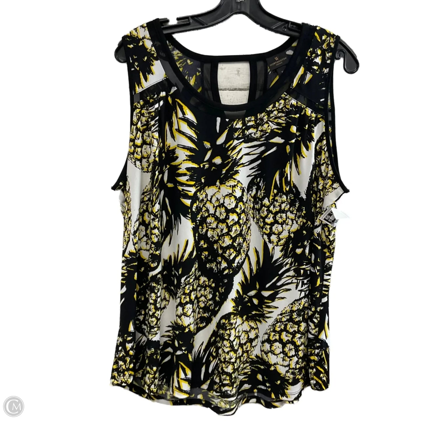 Blouse Sleeveless By Worthington In Black, Size: 1x